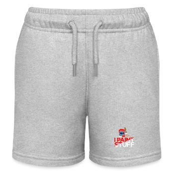 I Paint Stuff Painter Logo - Kinder Organic Joggingshorts Mini Bolter von Stanley/Stella - Grau meliert - Vorne