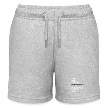 Geld veut juste être une personne inconnue à Money Reich - Short de jogging enfant bio Stanley/Stella - gris chiné - Devant