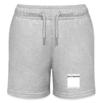 Gästebuch 40. Geburtstag - Kinder Organic Joggingshorts Mini Bolter von Stanley/Stella - Grau meliert - Vorne