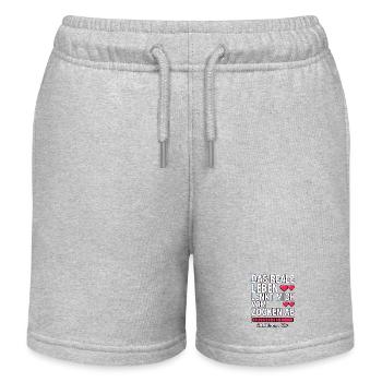Gaming Spruch - Kinder Organic Joggingshorts Mini Bolter von Stanley/Stella - Grau meliert - Vorne