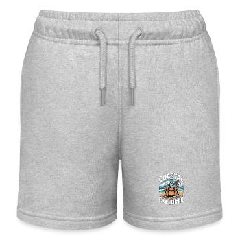 Coastal Explorer Sonnenuntergang - Kinder Organic Joggingshorts Mini Bolter von Stanley/Stella - Grau meliert - Vorne