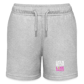 Linedance - Kinder Organic Joggingshorts Mini Bolter von Stanley/Stella - Grau meliert - Vorne