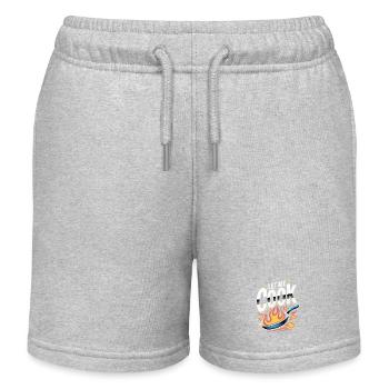 Let Me Cook Kochen Grillen Meme Grillmeister Koch - Kinder Organic Joggingshorts Mini Bolter von Stanley/Stella - Grau meliert - Vorne