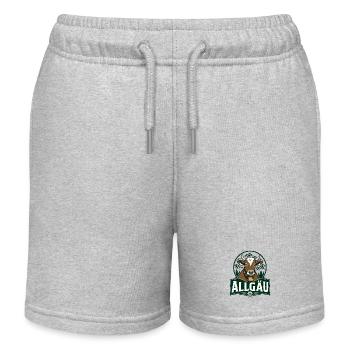 Allgäu Cow Vintage Edelweiss Bavaria Alps - Kids Organic Sweat Shorts by Stanley/Stella - heather grey - Front