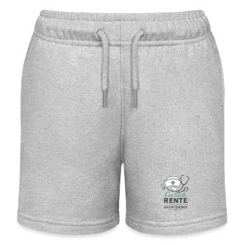 Endlich in Rente – Krankenschwester & Stethoskop - Kinder Organic Joggingshorts Mini Bolter von Stanley/Stella - Grau meliert - Vorne