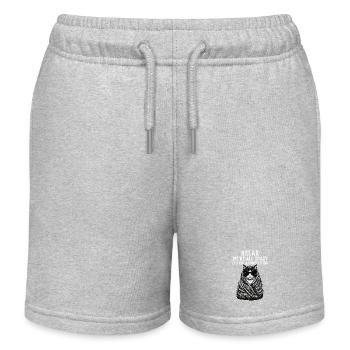 Détends-toi, on est tous fous - Short de jogging enfant bio Stanley/Stella - gris chiné - Devant