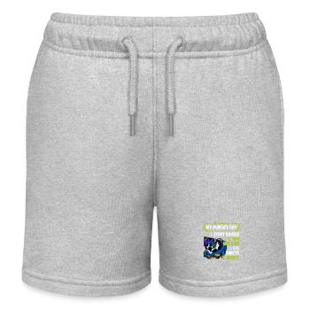Gamer Gaming Cat Video Game - Kinder Organic Joggingshorts Mini Bolter von Stanley/Stella - Grau meliert - Vorne