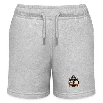 1986 Birthday Humor gebaut in 1986 Originalteile - Kinder Organic Joggingshorts Mini Bolter von Stanley/Stella - Grau meliert - Vorne