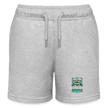 Vintage Father's Day Dad Humor Gift - Kids Organic Sweat Shorts by Stanley/Stella - heather grey - Front