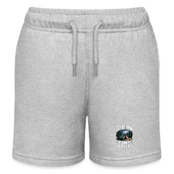 Storm Camp Society Camping - Kids Organic Sweat Shorts by Stanley/Stella - heather grey - Front