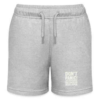 Don't Panic I'm A Professional PHP Backend  - Kinder Organic Joggingshorts Mini Bolter von Stanley/Stella - Grau meliert - Vorne