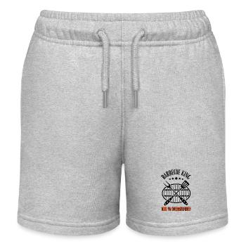 Barbecue King -100% Vegan Free - Grill & BBQ - Short de jogging enfant bio Stanley/Stella - gris chiné - Devant
