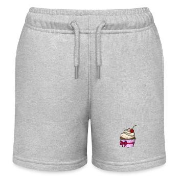 Sweet comic Cupcake - Kinder Organic Joggingshorts Mini Bolter von Stanley/Stella - Grau meliert - Vorne