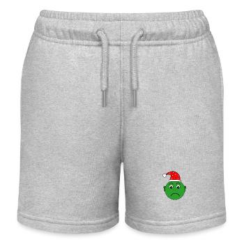 Another Christmas grouch - Kids Organic Sweat Shorts by Stanley/Stella - heather grey - Front