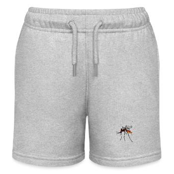 insect, bloodsucker, insects, mosquito, mosquito, pest - Kids Organic Sweat Shorts by Stanley/Stella - heather grey - Front