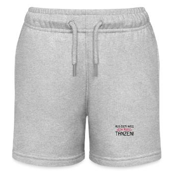 Aus dem Weg ich muss tanzen - Kinder Organic Joggingshorts Mini Bolter von Stanley/Stella - Grau meliert - Vorne