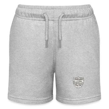 Katze Hund Tierheim Tierschutz - Kinder Organic Joggingshorts Mini Bolter von Stanley/Stella - Grau meliert - Vorne