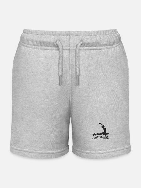 Jivamukti - Yoga - Short de jogging enfant bio Stanley/Stella - gris chiné