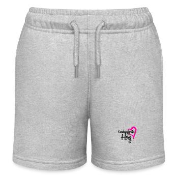 Krankenschwester Geschenk - Kinder Organic Joggingshorts Mini Bolter von Stanley/Stella - Grau meliert - Vorne
