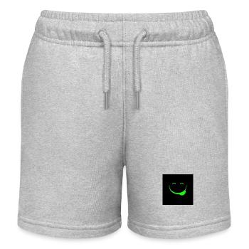 Lustige Gesicht - Kinder Organic Joggingshorts Mini Bolter von Stanley/Stella - Grau meliert - Vorne