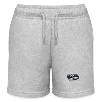 Soccer Mom - Kids Organic Sweat Shorts by Stanley/Stella - heather grey - Front