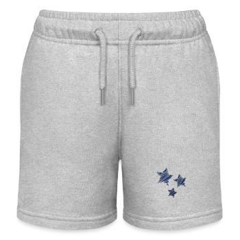 ETOILE. STAR. ETOILES. FÊTE. ANNIVERSAIRE. NOËL. C - Short de jogging enfant bio Stanley/Stella - gris chiné - Devant