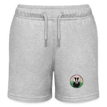 Blaireau au printemps - Short de jogging enfant bio Stanley/Stella - gris chiné - Devant