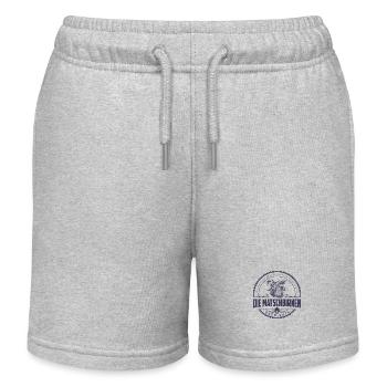 Matschbirnen einfarbig 1 - Kinder Organic Joggingshorts Mini Bolter von Stanley/Stella - Grau meliert - Vorne