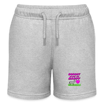Esel - Kinder Organic Joggingshorts Mini Bolter von Stanley/Stella - Grau meliert - Vorne