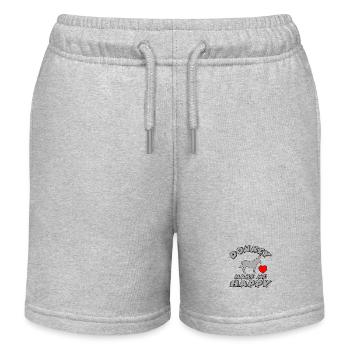 Donkey - Kids Organic Sweat Shorts by Stanley/Stella - heather grey - Front