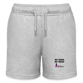 Farm - Kids Organic Sweat Shorts by Stanley/Stella - heather grey - Front