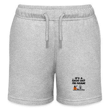 Farm - Kids Organic Sweat Shorts by Stanley/Stella - heather grey - Front