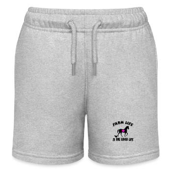 Farm - Kids Organic Sweat Shorts by Stanley/Stella - heather grey - Front