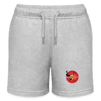 Survival-Ready #Bushcraft - Kids Organic Sweat Shorts by Stanley/Stella - heather grey - Front