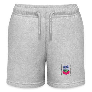 Katze-Maus-Art_02 - Kinder Organic Joggingshorts Mini Bolter von Stanley/Stella - Grau meliert - Vorne