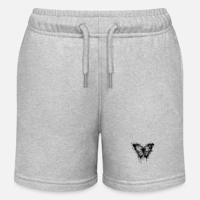 Papillon Tattoo Ink Splash Style - Short de jogging enfant bio Stanley/Stella - gris chiné