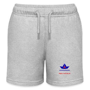 MAÎTRESSE. MERCI. MERCI MAÎTRESSE - Short de jogging enfant bio Stanley/Stella - gris chiné - Devant