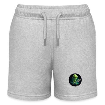 Cool Green Alien Tennis Player: Unique - Short de jogging enfant bio Stanley/Stella - gris chiné - Devant
