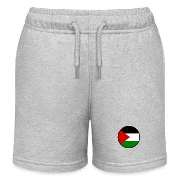 Free palestine palestina flagge - Kinder Organic Joggingshorts Mini Bolter von Stanley/Stella - Grau meliert - Vorne