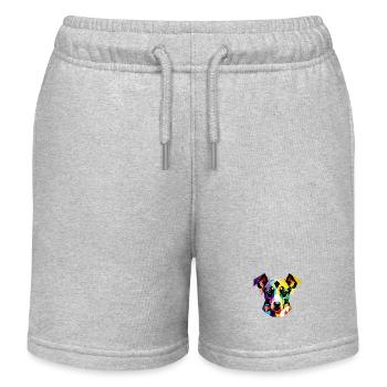 Hund Hundebesitzer Schäferhund Hundehalter Hunde - Kinder Organic Joggingshorts Mini Bolter von Stanley/Stella - Grau meliert - Vorne