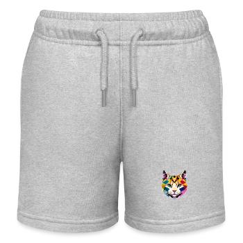 Chat domestique, Chat, Chat Siamois, Chaton, Propriétaire De Chat - Short de jogging enfant bio Stanley/Stella - gris chiné - Devant