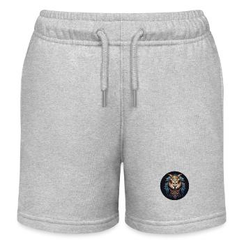 Hibou hypnotique - Short de jogging enfant bio Stanley/Stella - gris chiné - Devant