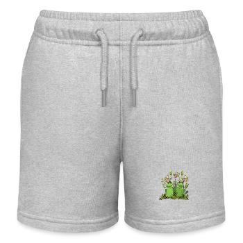Grenouilles - Short de jogging enfant bio Stanley/Stella - gris chiné - Devant