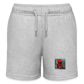 cash.ninja - Short de jogging enfant bio Stanley/Stella - gris chiné - Devant