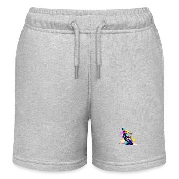 Moto Moto Moto Motocross Moto Fan - Short de jogging enfant bio Stanley/Stella - gris chiné - Devant