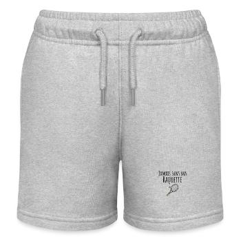 jamais sans ma raquette tennis - Short de jogging enfant bio Stanley/Stella - gris chiné - Devant