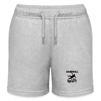 Le handball est mon sport - Short de jogging enfant bio Stanley/Stella - gris chiné - Devant