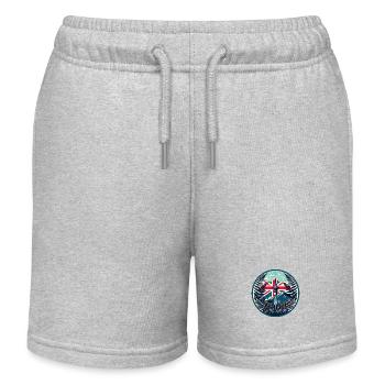 Nouvelle-Zélande Aotearoa Kiwi 21 - Short de jogging enfant bio Stanley/Stella - gris chiné - Devant