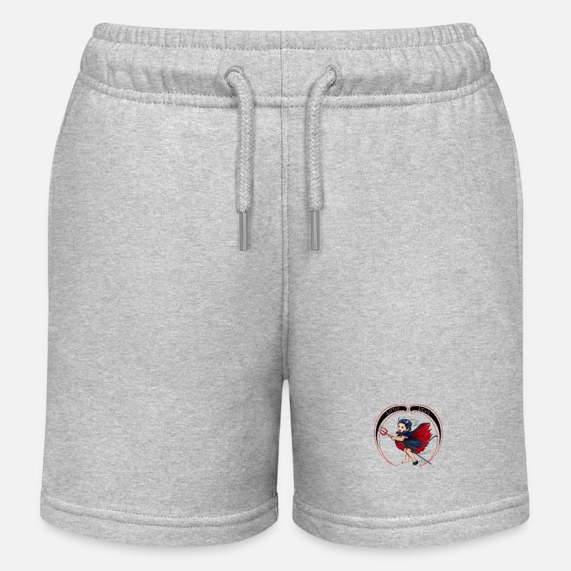 little devil - Kids Organic Sweat Shorts by Stanley/Stella - heather grey