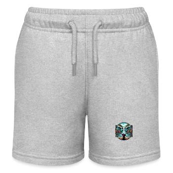 Moses parted the sea. - Kids Organic Sweat Shorts by Stanley/Stella - heather grey - Front
